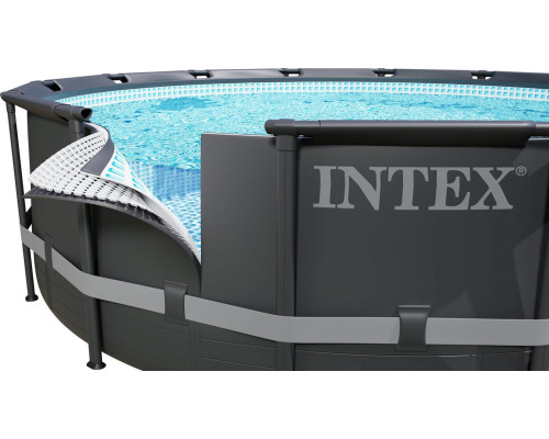 Басейн каркасний 11в1 INTEX 26340, 732 x 132 см, темно-сірий Басейн каркасний 11в1 INTEX 26340, 732 x 132 см, темно-сірий