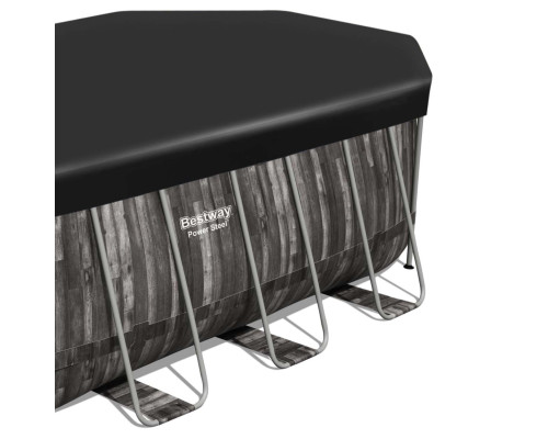 Басейн каркасний овальний Bestway Power Steel Frame 610 x 366 x 122 см - темно-коричневий Басейн каркасний овальний Bestway Power Steel Frame 610 x 366 x 122 см - темно-коричневий