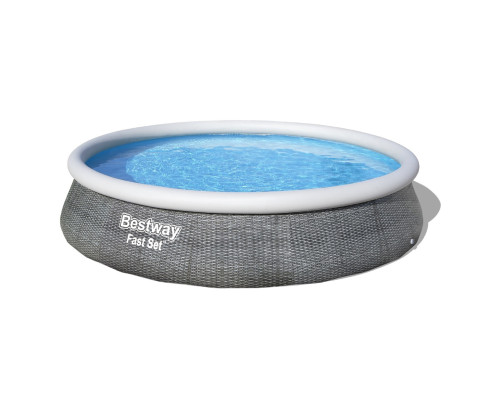 Надувний басейн Fast Set™ Grey Bestway 57372 457 x 107см - сірий