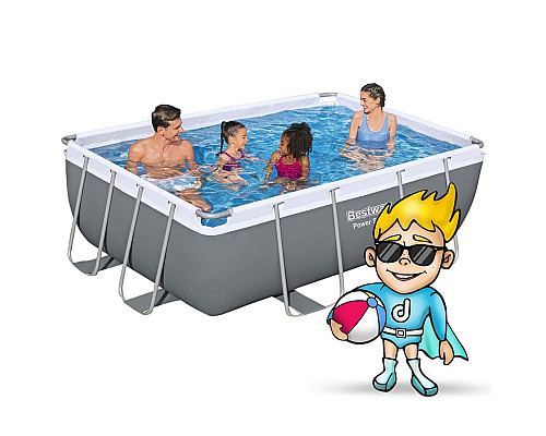 Басейн каркасний прямокутний 10в1 Bestway 56629N, 282 x 196 x 84 см Басейн каркасний прямокутний 10в1 Bestway 56629N, 282 x 196 x 84 см