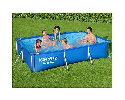 Басейн каркасний прямокутний 15в1 Bestway 56404, 300 x 201 x 66 см