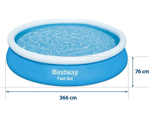 Басейн надувний 17в1 Bestway 57274, 366 см