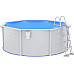 Басейн каркасний vidaXL 360 x 120 см, білий + драбина