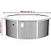 Басейн каркасний vidaXL 360 x 120 см, білий + драбина