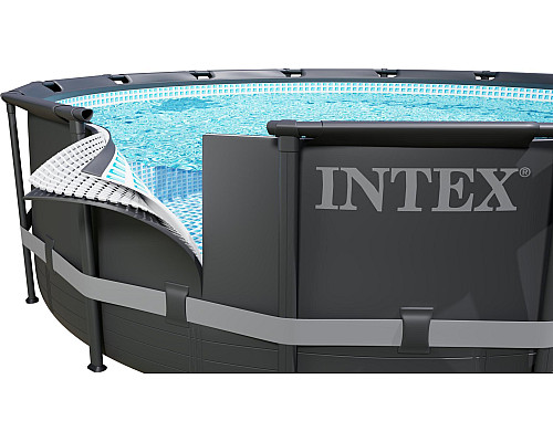 Басейн каркасний 12в1 INTEX 26334, 610 х 122 см, темно-сірий Басейн каркасний 12в1 INTEX 26334, 610 х 122 см, темно-сірий