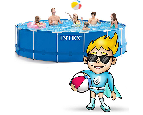 Басейн каркасний 17в1 INTEX 28242, 457 x 122 см, синій