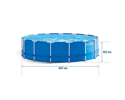 Басейн каркасний 17в1 INTEX 28242, 457 x 122 см, синій