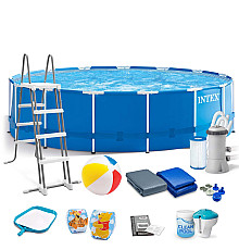 Басейн каркасний 17в1 INTEX 28242, 457 x 122 см, синій
