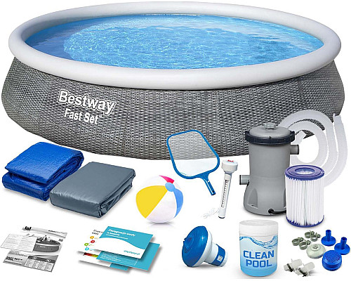 Басейн надувний 16в1 Bestway 57376, 396 см