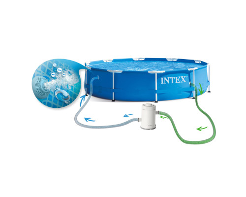 Басейн каркасний 15в1 INTEX 28202, 305 х 76 см + машина для створення бульбашок Басейн каркасний 15в1 INTEX 28202, 305 х 76 см + машина для створення бульбашок