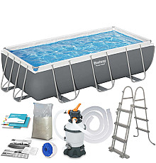 Басейн каркасний прямокутний 11в1 Bestway 404 x 201 x 100 см 