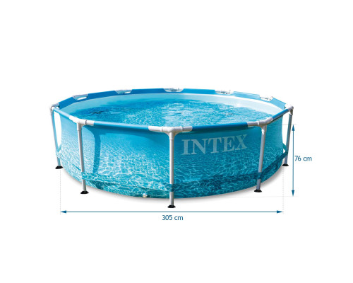 Басейн каркасний 16в1 INTEX 28208, 305 x 76 см + машина для створення бульбашок Басейн каркасний 16в1 INTEX 28208, 305 x 76 см + машина для створення бульбашок