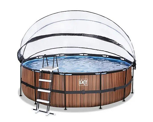 Басейн каркасний EXIT з куполом 450 х 122 см (фільтр картридж) 