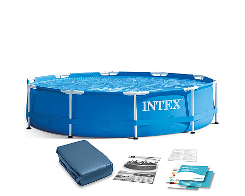 Басейн каркасний 2в1 INTEX 28200, 305 х 76 см, синій