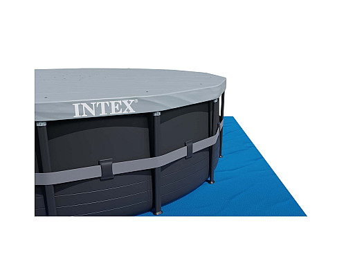 Басейн каркасний 11в1 INTEX 26326GN, 488 х 122 см, темно-сірий
