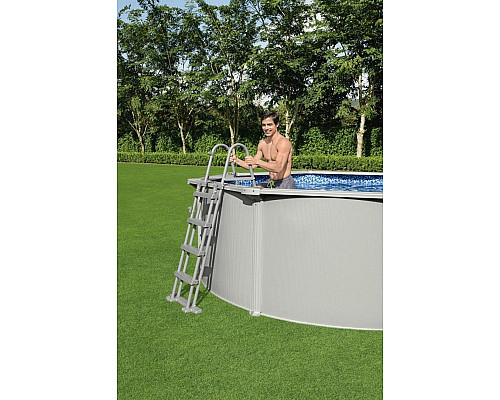 Басейн панельний Bestway HYDRIUM 460 x 120 см, світло-сірий