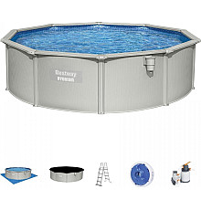 Басейн панельний Bestway HYDRIUM 460 x 120 см, світло-сірий