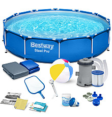 Басейн каркасний 15в1 Bestway 56681, 366 x 76 см 