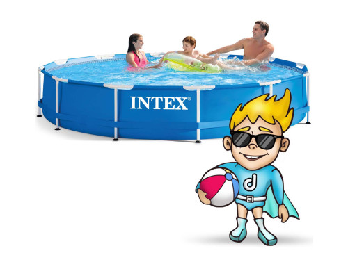 Басейн каркасний 16в1 INTEX 28212, 366 x 76 см + машина для створення бульбашок