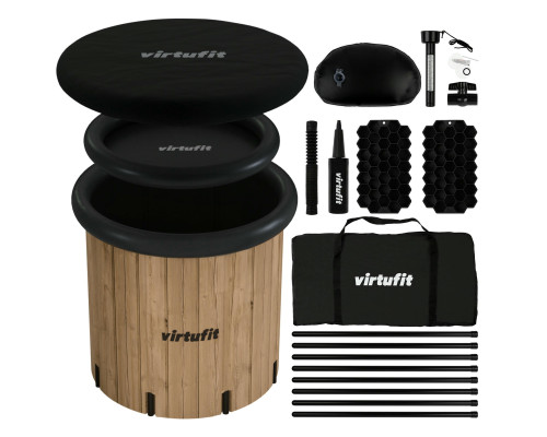 Ванна крижана VIRTUFIT XXL 80 х 80 х 75 см 375 л, коричнева