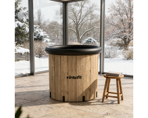 Ванна крижана VIRTUFIT XXL 80 х 80 х 75 см 375 л, коричнева