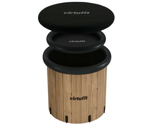 Ванна крижана VIRTUFIT XXL 80 х 80 х 75 см 375 л, коричнева
