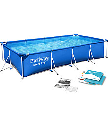 Басейн каркасний прямокутний 5в1 Bestway 56405, 400 x 211 x 81 см