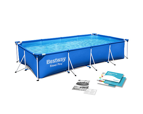 Басейн каркасний прямокутний 5в1 Bestway 56405, 400 x 211 x 81 см