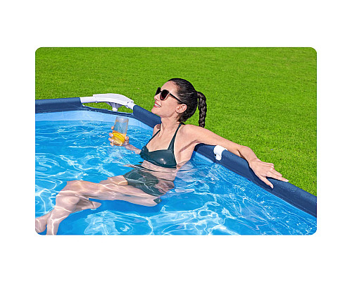 Басейн каркасний прямокутний 15в1 Bestway 56405N 400 x 211 x 81 см
