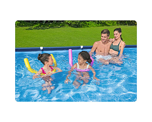 Басейн каркасний прямокутний 15в1 Bestway 56405N 400 x 211 x 81 см