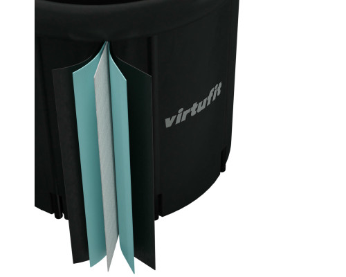 Ванна крижана VIRTUFIT XXL 80 x 80 x 75 см 375 л, чорна
