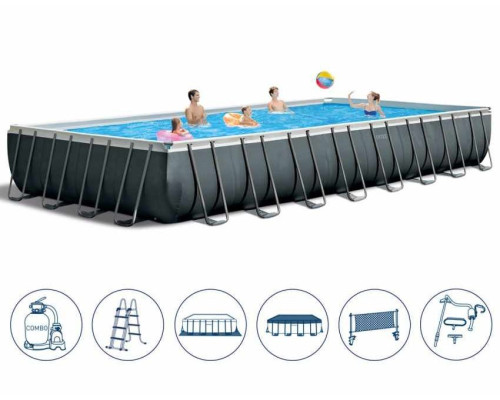 Басейн каркасний 8в1 Intex 26378, 975 x 488 x 132 см Басейн каркасний 8в1 Intex 26378, 975 x 488 x 132 см