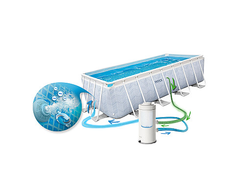 Басейн каркасний 18в1 Intex 26780 400 х 200 х 100 см