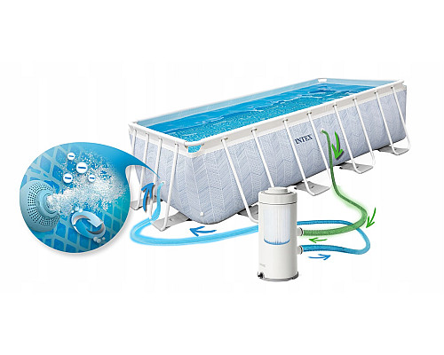 Басейн каркасний 18в1 Intex 26780 400 х 200 х 100 см