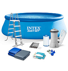 Басейн надувний 12в1 INTEX 26168, 457 x 122 см, блакитний