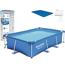 Басейн каркасний прямокутний 2в1 Bestway 56403 Steel Pro 259 х 170 см