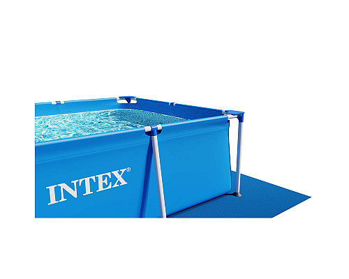 Басейн каркасний прямокутний 15в1 INTEX 28273, 450 x 220 x 84 см + машина для створення бульбашок