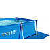 Басейн каркасний прямокутний 15в1 INTEX 28273, 450 x 220 x 84 см + машина для створення бульбашок