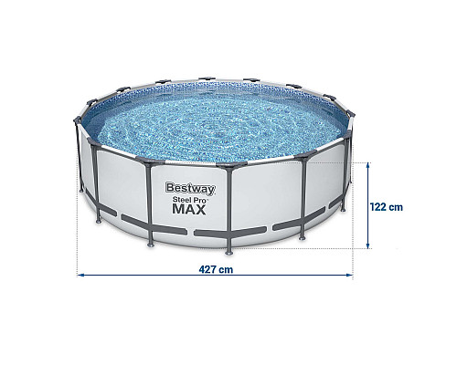 Басейн каркасний 19в1 Bestway 5612X, 427 x 122 см