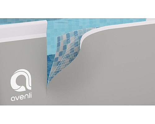 Басейн каркасний прямокутний 18в1 Avenli Garden 549x305x122 см KIT - сірий