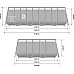 Басейн каркасний прямокутний 18в1 Avenli Garden 549x305x122 см KIT - сірий