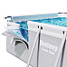 Басейн каркасний прямокутний 5в1 Bestway 56456 Power Steel 412 x 201 см - світло-сірий