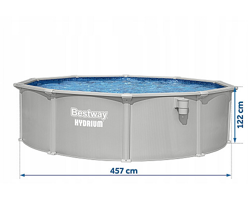 Басейн каркасний 13в1 Bestway Hydrium 56384 457 х 122 см