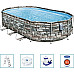 Басейн каркасний овальний Bestway 56719 Power Steel, 610 x 366 см
