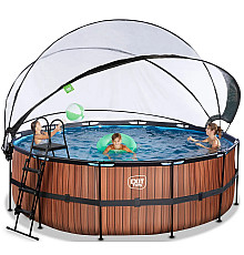 Басейн каркасний з куполом EXIT 360 х 122 см 