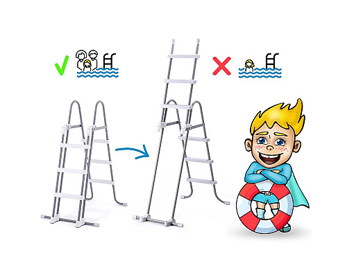 Басейн каркасний прямокутний 17в1 INTEX 26788, 400 x 200 x 100 см, сірий