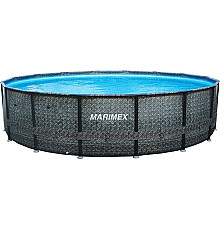 Басейн каркасний Marimex Florida Ratan 457 х 137 см, графітовий