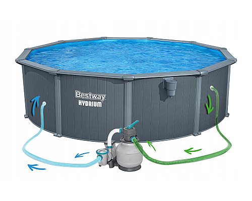 Басейн каркасний 13в1 Bestway Hydrium 561CU 488 х 132 см