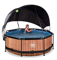 Басейн каркасний EXIT з тентом 244 х 76 см 