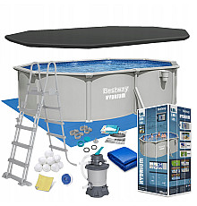 Басейн каркасний 13в1 Bestway Hydrium 56586 500 х 366 х 122 см